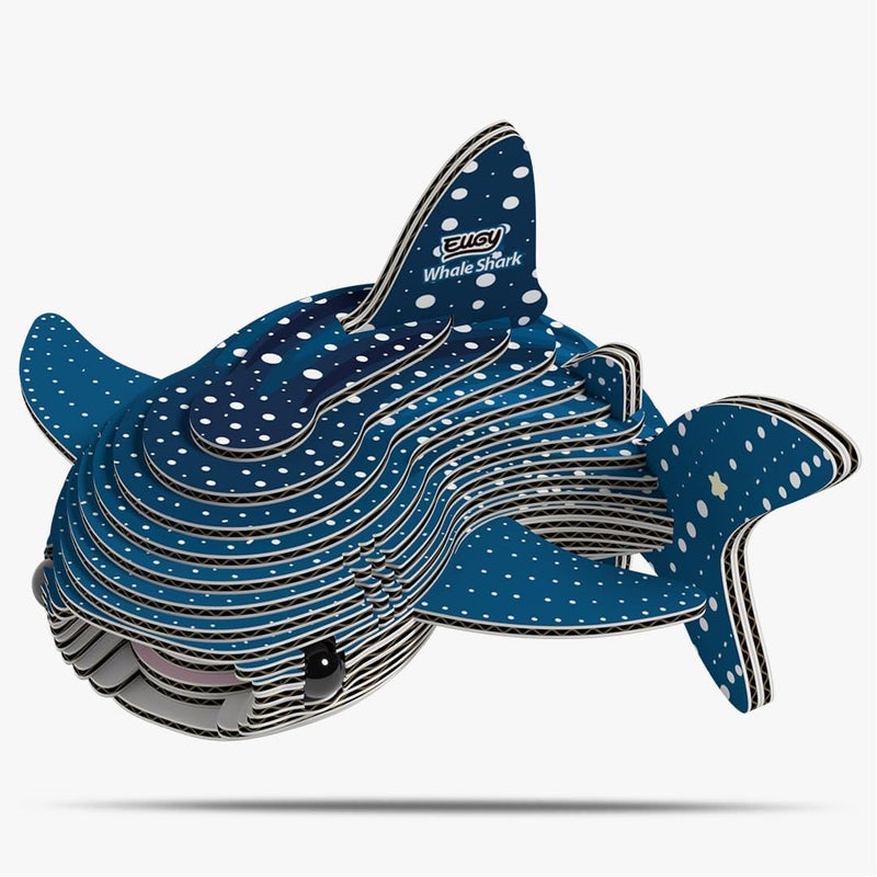 EUGY Wide use selected material 049 Whale Shark Eco-Friendly 3D Paper Puzzle [New Seal] All season compatible build - Image 1