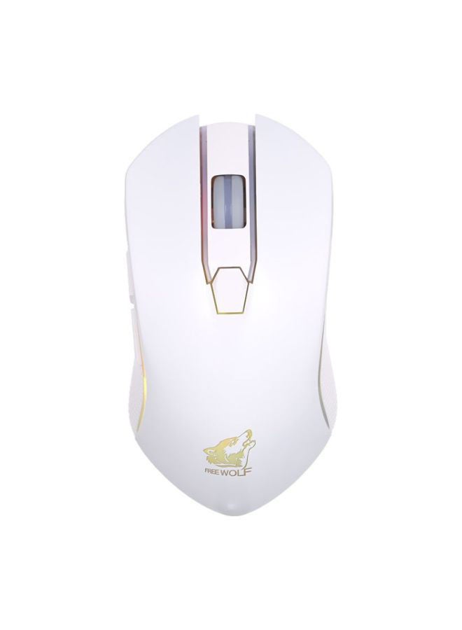 NIBEMINENT Wireless Gaming Mouse White  - Image 1