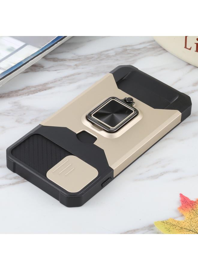 إيروريكس غطاء كاميرا منزلق بتصميم جراب مقاوم للصدمات مصنوع من مادة PC + TPU مع حامل حلقي وفتحة بطاقة لهاتف iPhone 8 Plus / 7 Plus / 6s Plus / 6 Plus - Image 4