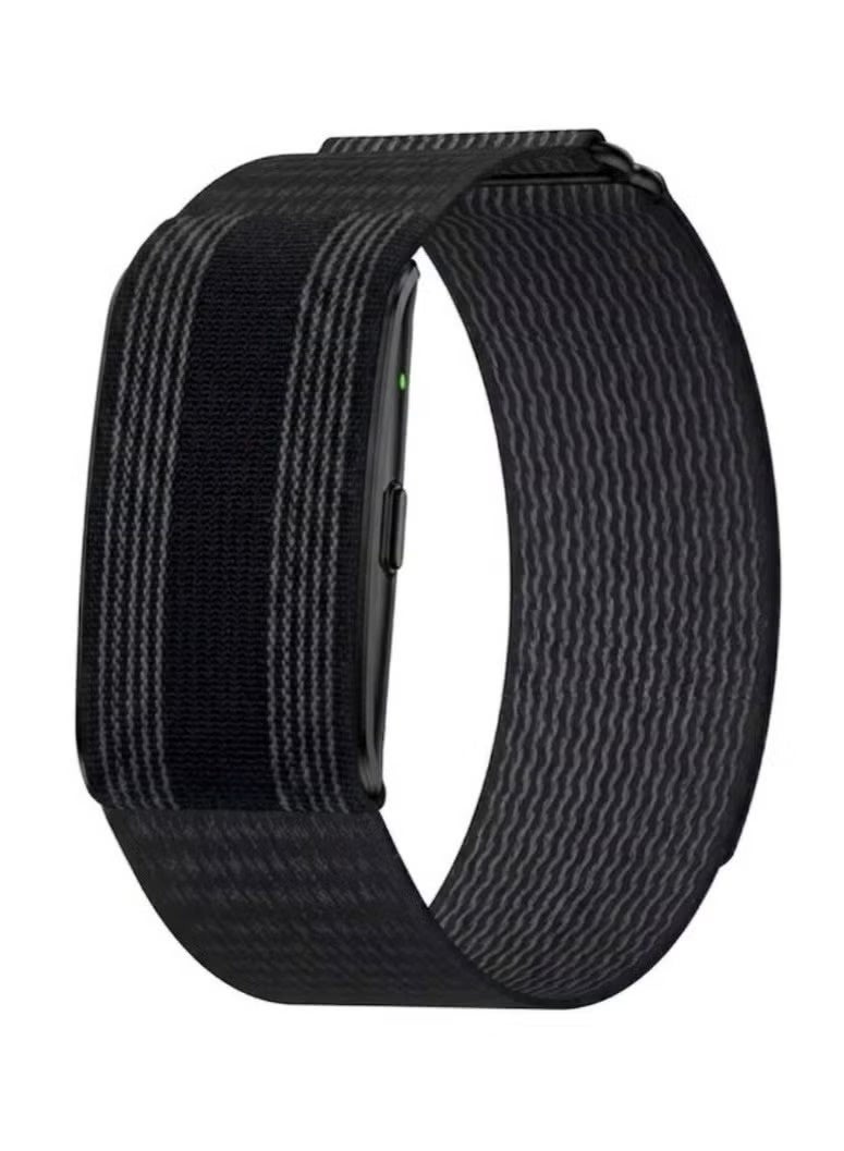 Trands SW300 Minimalist Smart Health & Fitness Tracker - Screenless Smart Band with 45-Day Battery, App-Controlled Heart Rate, Blood Oxygen & Sleep Monitor, IP68 Waterproof Wearable with Nylon Strap - Black - Image 1