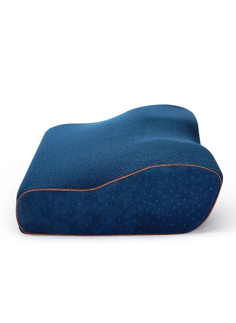Sharpdo - Orthopedic Memory Foam Butterfly Pillow Cervical Neck Support Pillow Blue - Image 1