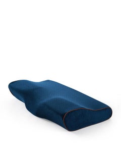 Sharpdo Orthopedic Memory Foam Butterfly Pillow Cervical Neck Support Pillow Blue  - Image 1