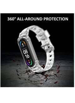 KASTWAVE Replacement Strap, Sport Wristband, Adjustable Bracelet, for Xiaomi Mi Band 5 Bands/for Xiaomi Mi Band 6 Bands, 2 Pack (Clear+Clear)  - Image 3