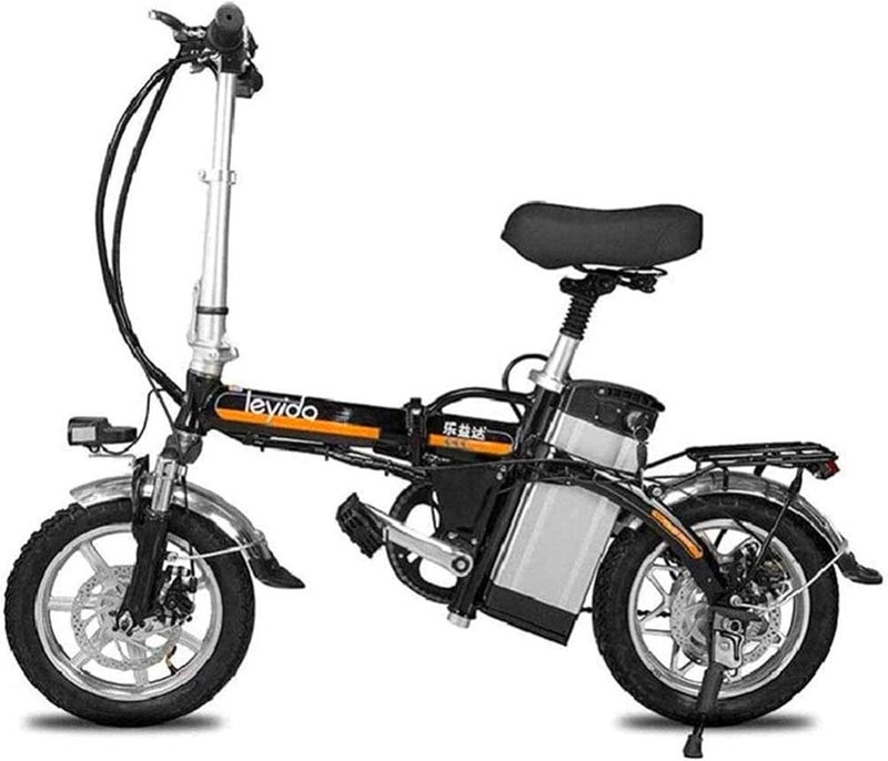 N/P Fast Electric Bikes for Adults Portable Electric Bicycle Adult Hybrid Bike 48V Removable Lithium Ion Battery 400W Motor 14 inch Road Bike Motorcycle Scooter with Disc Brakes - Image 1