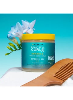 Alaffia Beautiful Curls Curl Enhance Defining Gel, Wavy To Curly Hair Products, Hair Gel To Coil, Twist And Braid, Natural With Shea Butter, Coconut Oil, Castor Oil & Aloe, 8 Fl Oz 