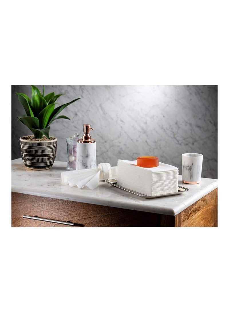 ماكس كير مناشف للاستعمال مرة واحدة مقاس 50 × 100 سم مثل مناشف اليد مناديل ورقية ناعمة وممتصة للحمام والمطبخ أو المناسبات (عبوة ناعمة للغاية من 50) - Image 5