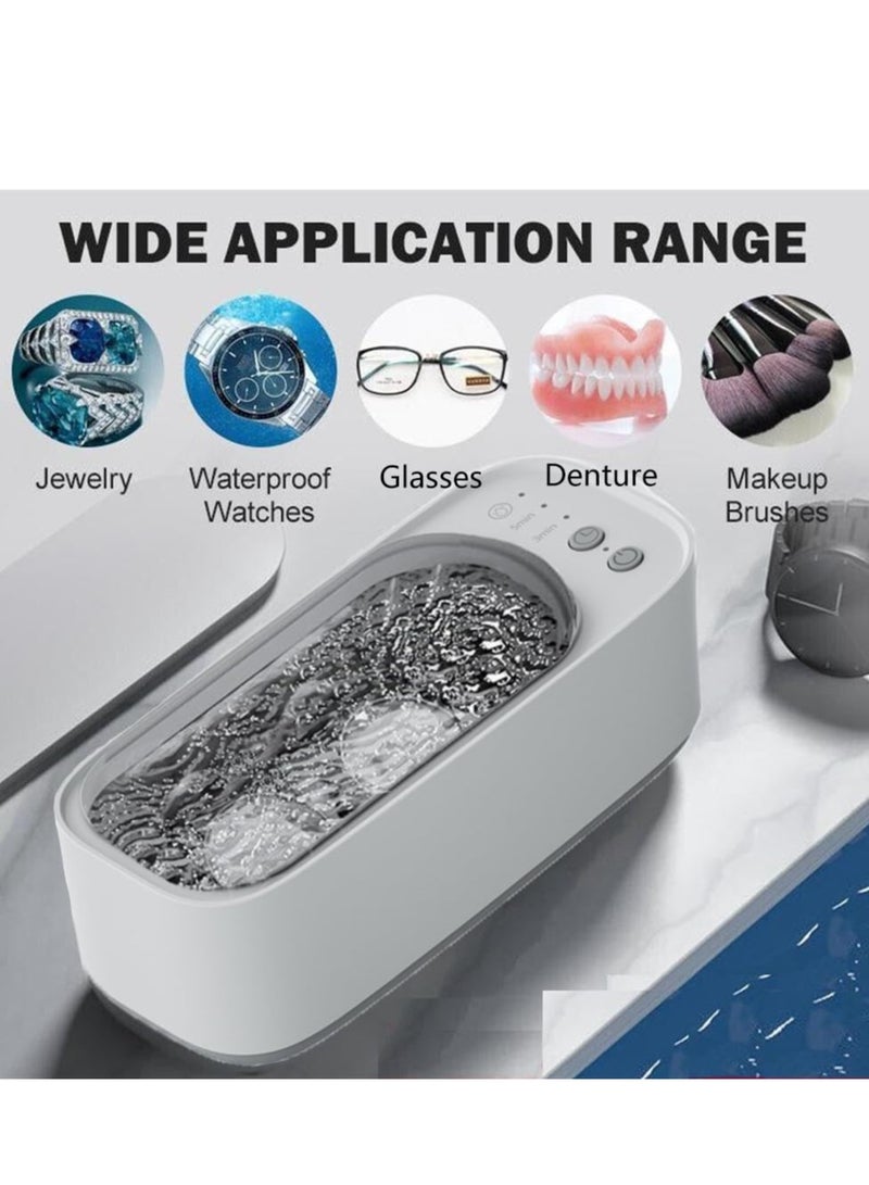 Ultrasonic Cleaner, 45khz Ultrasonic Jewellery Cleaner, Portable And Low Noise Jewellery Cleaner Ultrasonic, for Cleaning Jewelry, Eyeglasses, Watches, Ring, Necklace - Image 5