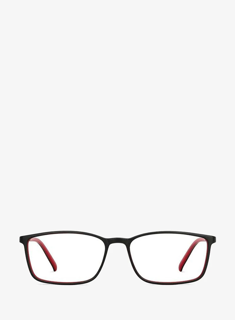 Lenskart Blu Lenskart Blu | Zero Power Full Rim Bluecut & Antiglare Rectangle Shape Computer Eyeglasses LB E13527 - 53mm - Black