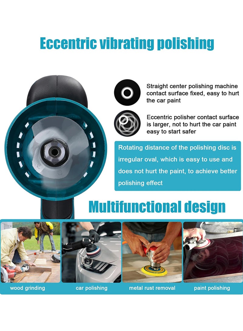 Generic Cordless Polisher Machine Kit 8 Variable Speeds Car Polisher with 2 Batteries and Charger Electric Polisher Car Buffer Polisher Kit for Car Sanding Polishing Home Cleaning  - Image 2