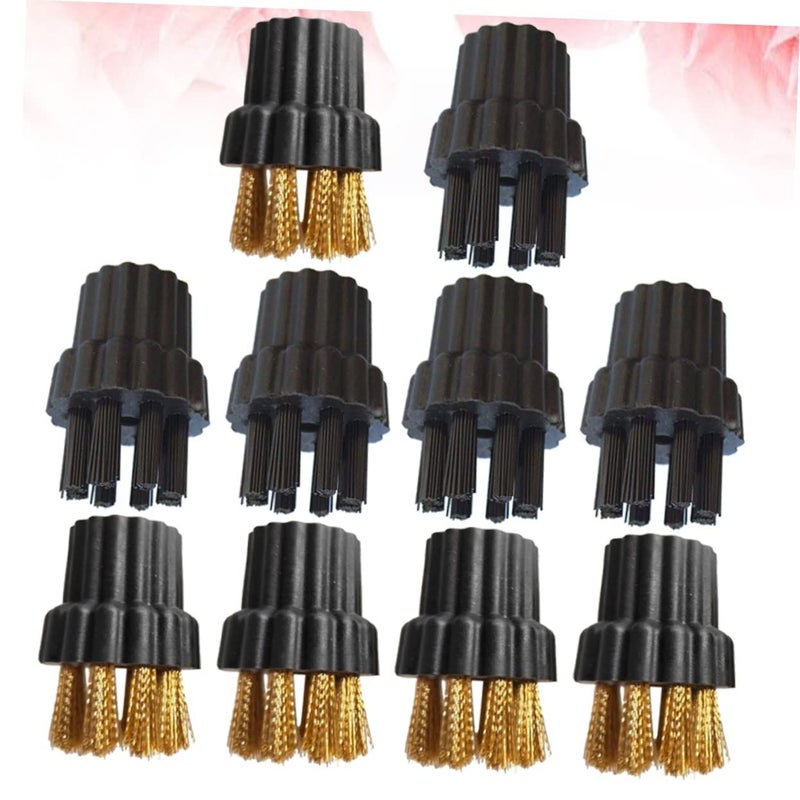 10 Pcs Steam Mop Wire Brush Heads Cleanser Kit Accessory M8 Hairbrush - Image 4