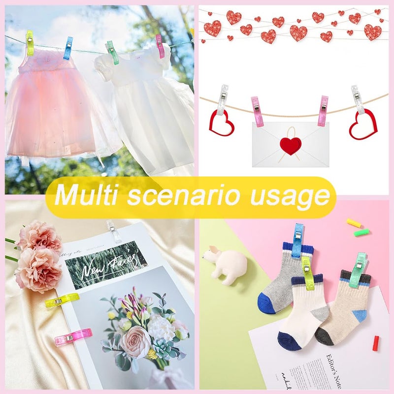KOLUPA Large Sewing Clips for Fabric and Quilting 30 Pcs, KOLUP Jumbo Quilting Clips and Sewing Fabric Clips Crafting Tools Assorted Colors Premium Plastic Clips Sewing Notions for Sewing Quilting Supplies - Image 5