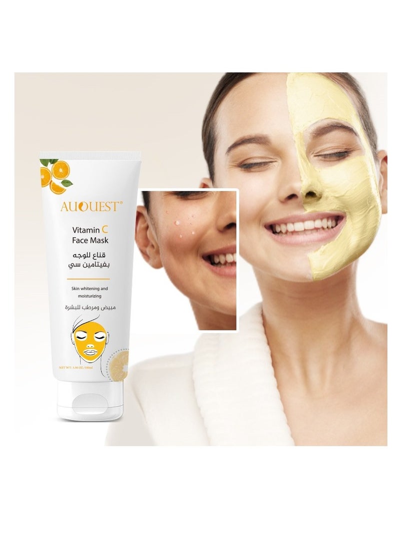 AuQuest Facial mask with vitamin C, whitening and moisturizing the skin, 100 ml - Image 1
