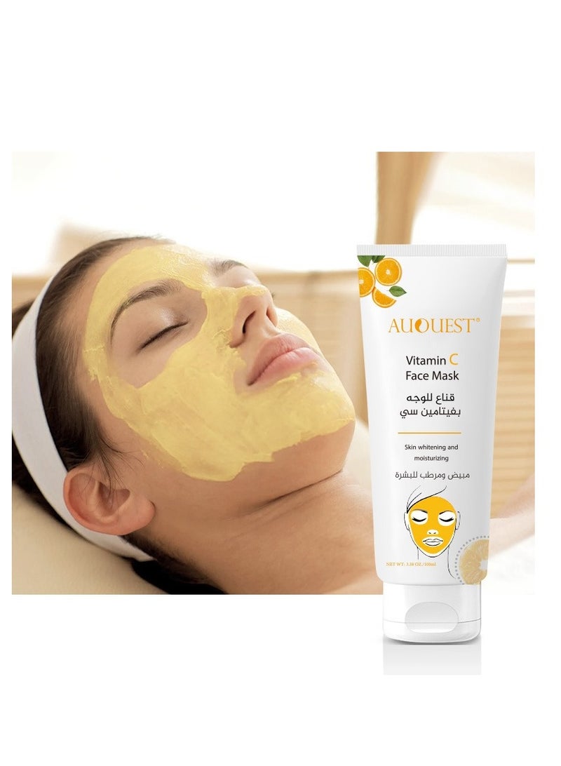 AuQuest Facial mask with vitamin C, whitening and moisturizing the skin, 100 ml - Image 2