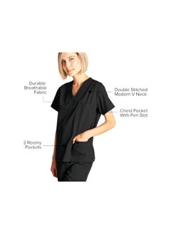 Generic Dagacci Scrubs Medical Uniform Women and Man Scrubs Set Medical Scrubs Top and Pants  - Image 3