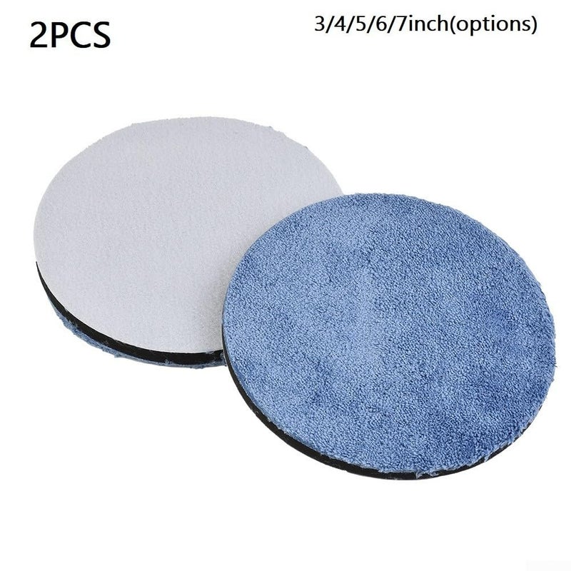 2Pcs 4 Inch Microfiber Car Polishing Pads for Buffing and Flawless Finish - Image 4