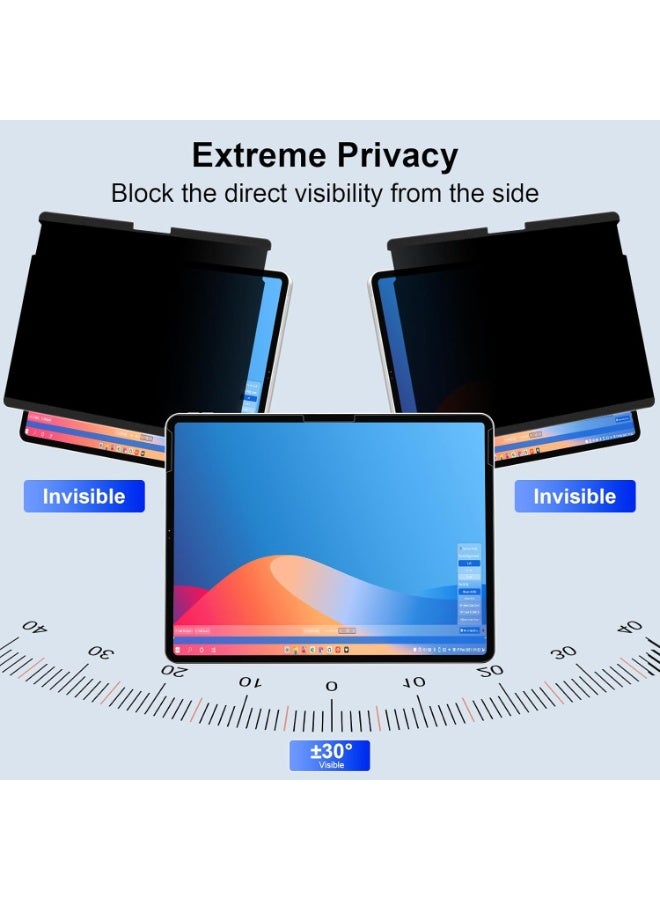 شاشة خصوصية مغناطيسية مضادة للتجسس لجهاز Surface Pro 12 بوصة (2025)، مضادة للتوهج، حماية بزاوية 30°، فلتر قابل للغسل وإعادة الاستخدام، تركيب خالي من الفقاعات - Image 2
