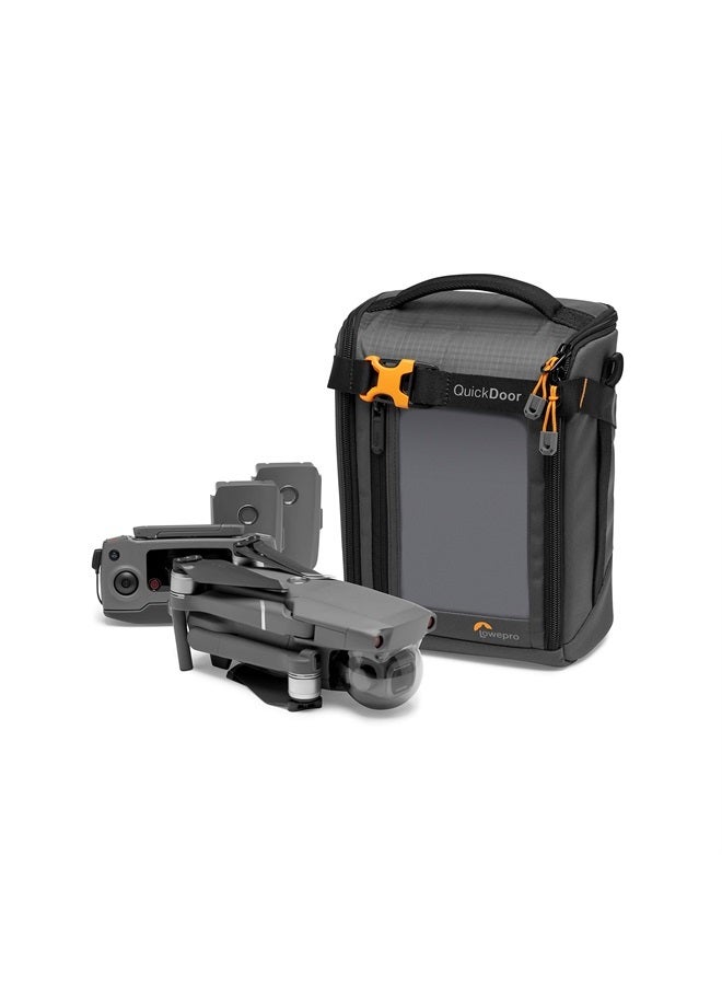 Lowepro GearUp Creator Box Large II, Mirrorless and DSLR Camera Bag, Camera Case with QuickDoor Access, Made with Recycled Fabric, Orange Padded Interior Dividers, Grey - Image 5