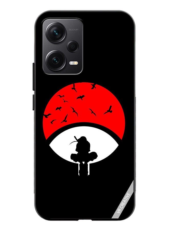 VR CREATIVE Protective Case Cover For Xiaomi Redmi Note 12 Discovery Itachi Moon Design Multicolour - Image 1