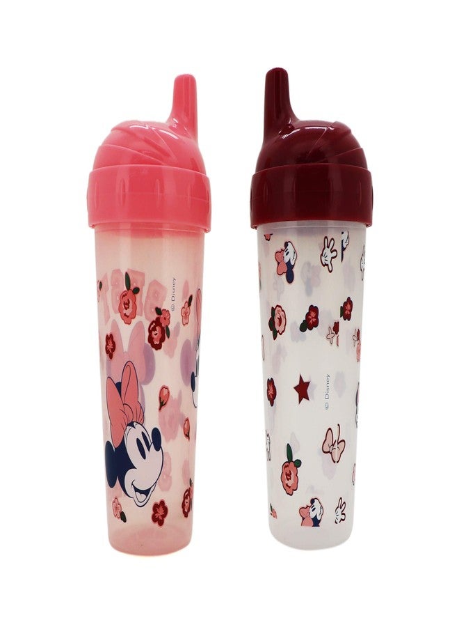Cudlie Disney Baby Girl 2 Pack 10 Oz Hard Spout Sippy Cup for Toddler, Best Smile - Image 2