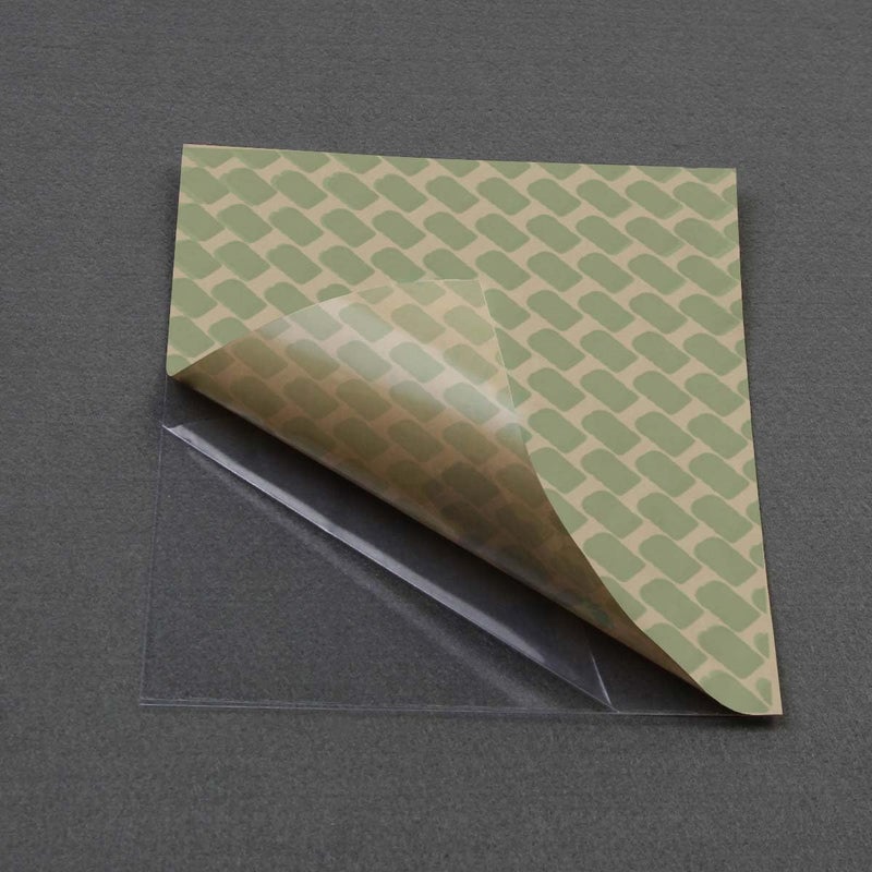 FLEOR 20x17cm Acoustic Pickguard Blank Material Self Adhesive Guitar Pick Guard Scratch Plate Sheet, Transparent - Image 5