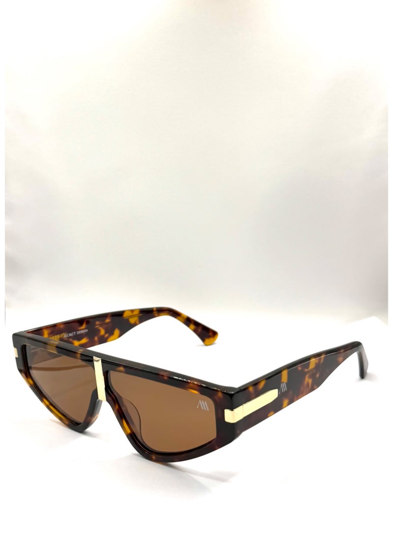 Kemet Eyewear Irregular Full Rim Unisex Celeste Brown brown Lens - Image 2