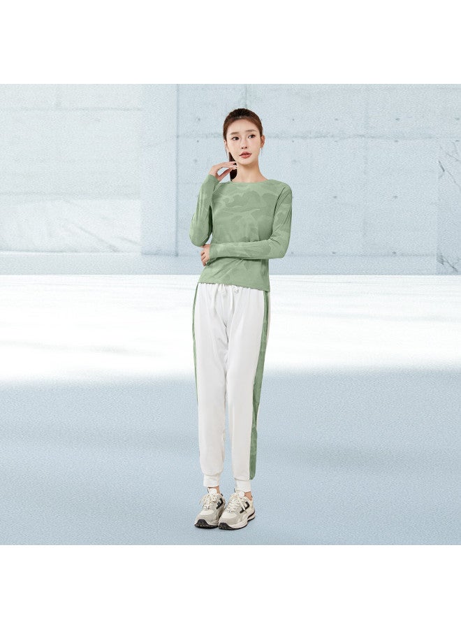 Fandimu Women's Sports Suit Spring Summer Breathable Yoga Fitness Clothing Outdoor Training Short Sleeve Long Sleeve Running Badminton Suit - Image 2