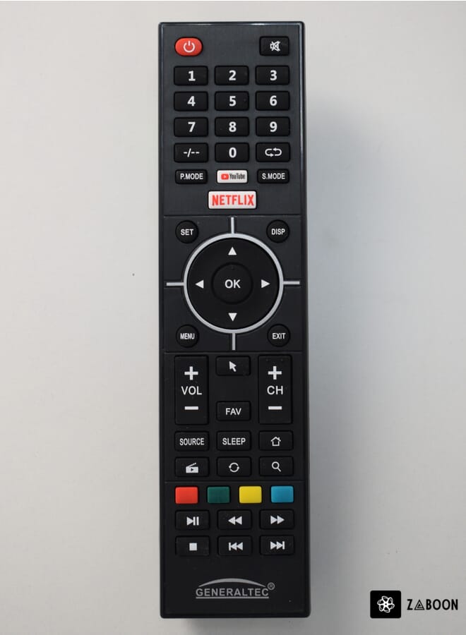 Zaboon General Tech SMART TV Original Remote Control WITH SMART OPTION FULLY FUNCTIONING.