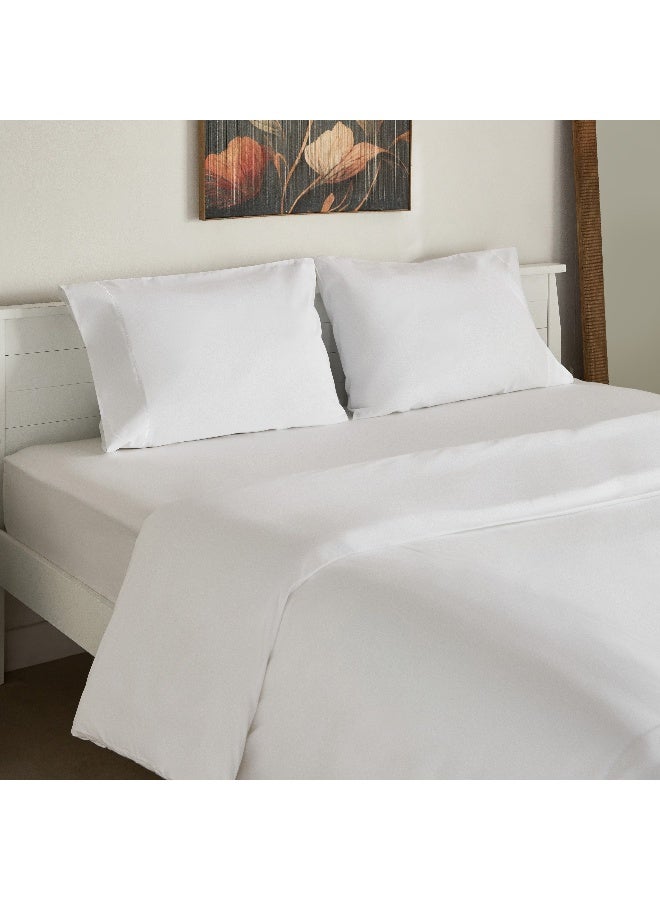Home Box Purely Percale 3-Piece Super King Duvet Cover Set 240 x 220 cm  - Image 2