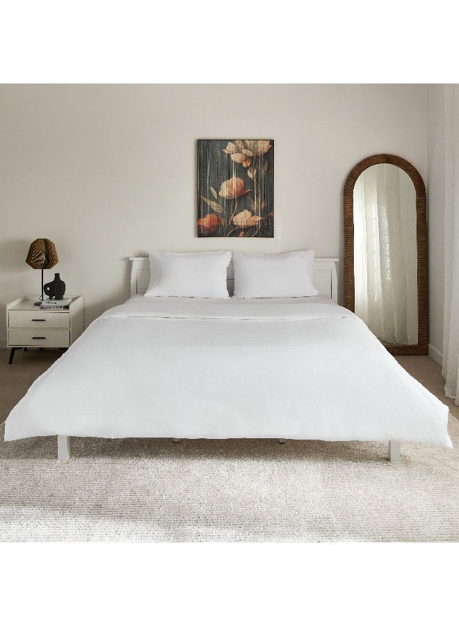 Home Box Purely Percale 3-Piece Super King Duvet Cover Set 240 x 220 cm  - Image 4