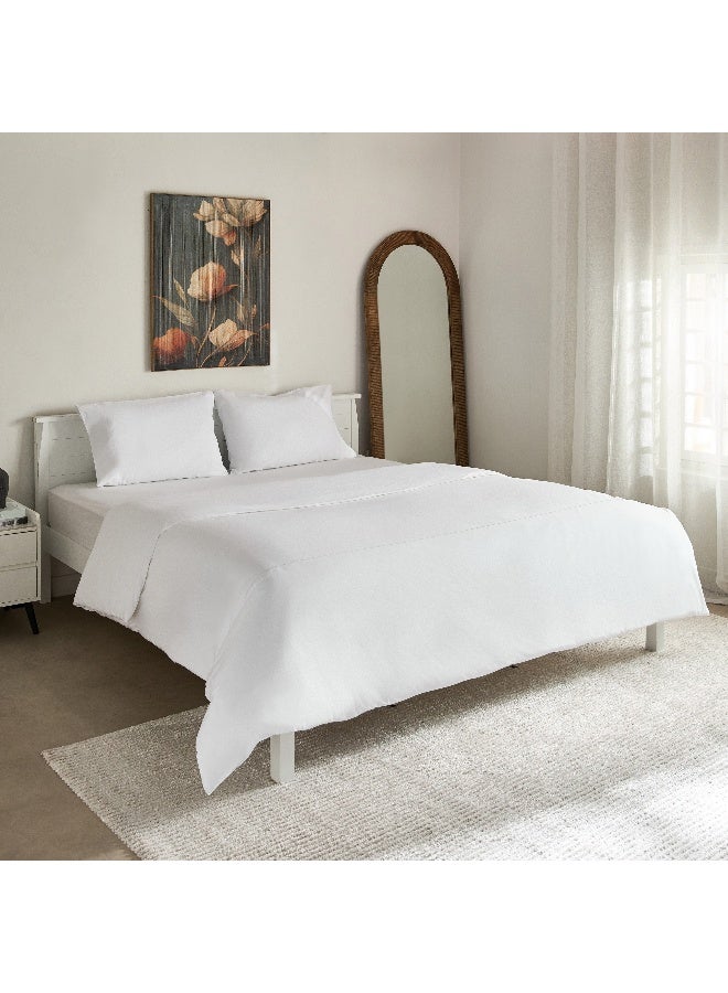 Home Box Purely Percale 3-Piece Super King Duvet Cover Set 240 x 220 cm - Image 2