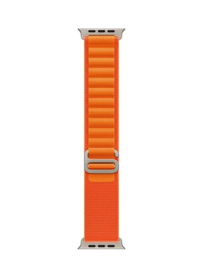 Beauenty - 2Pack for Apple Watch Alpine Loop Band 49mm/45mm/44mm Nylon Woven Sport Strap Compatible with iWatch Series 8/Ultra/7/SE/6/5/4/3/2/4 Green/Orange - Image 1