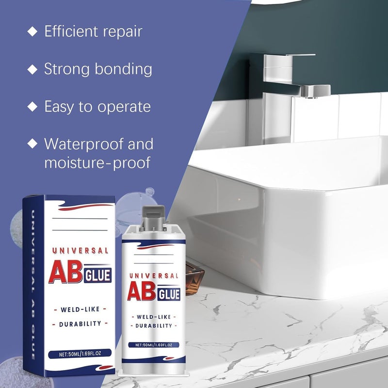 KASTWAVE Universal Ab Glue, Casting Repair Glue, Welding Filler Glue, Weld Metal Repair Glue, Metal Glue Heavy Duty Waterproof, All Purpose Repair Glue For Metal & Ceramics - Image 3