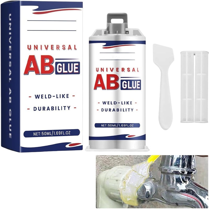 KASTWAVE Universal Ab Glue, Casting Repair Glue, Welding Filler Glue, Weld Metal Repair Glue, Metal Glue Heavy Duty Waterproof, All Purpose Repair Glue For Metal & Ceramics - Image 1