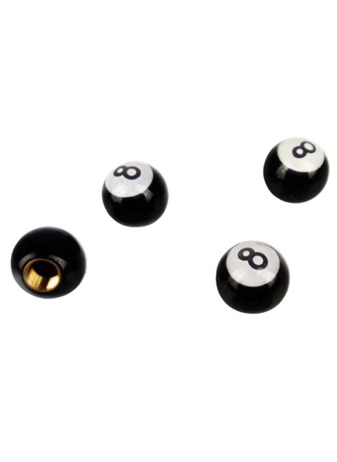 NIBEMINENT 4-Piece 8 Print Ball Style Valve Cap Set  - Image 1