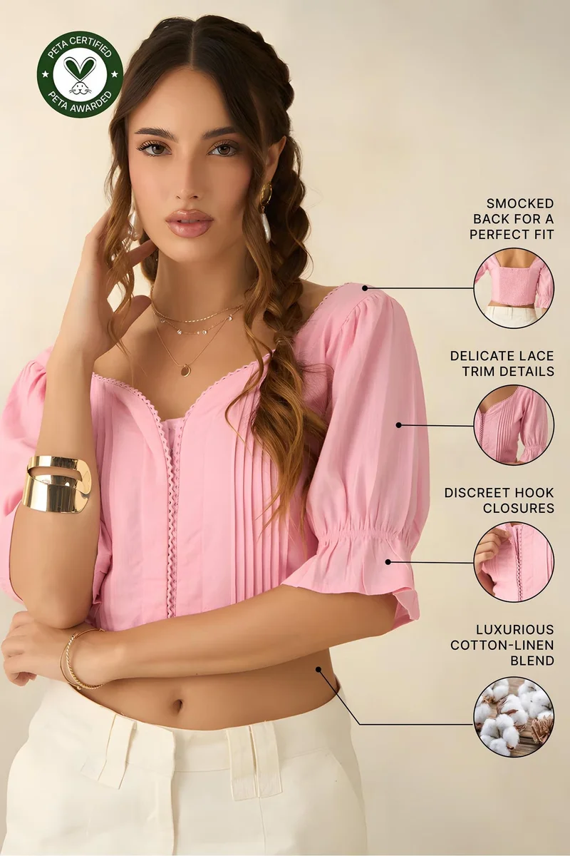 فيرجيو توب فيرجيو كتان بليسيه قصير