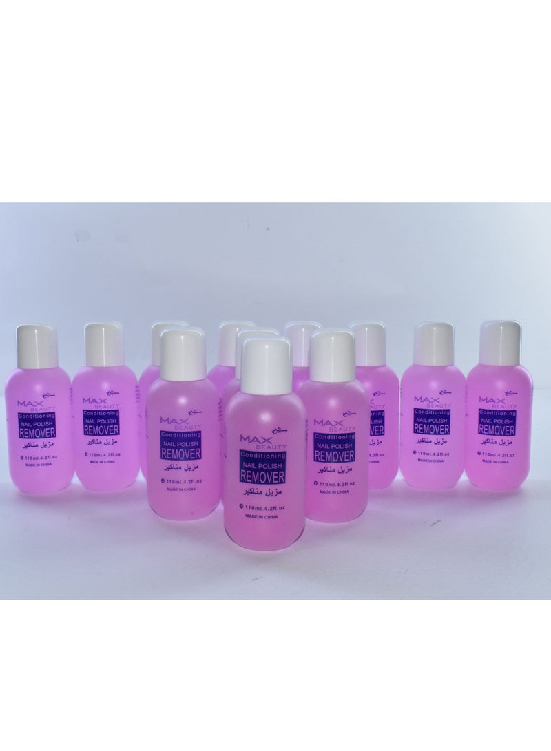 12 Pieces Max beauty Nail polish remover 110ml