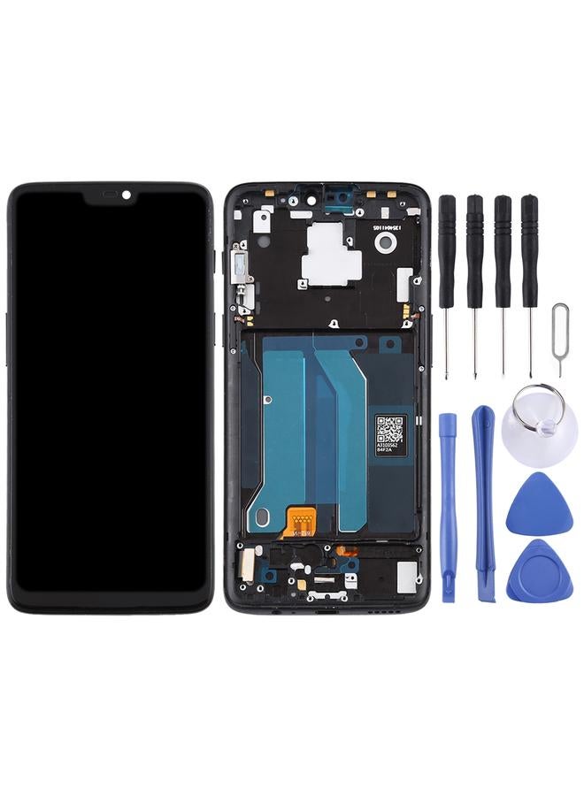 erorex Replacement For OnePlus 6 A6000 TFT Material LCD Screen and Digitizer Full Assembly with Frame Black - Image 2