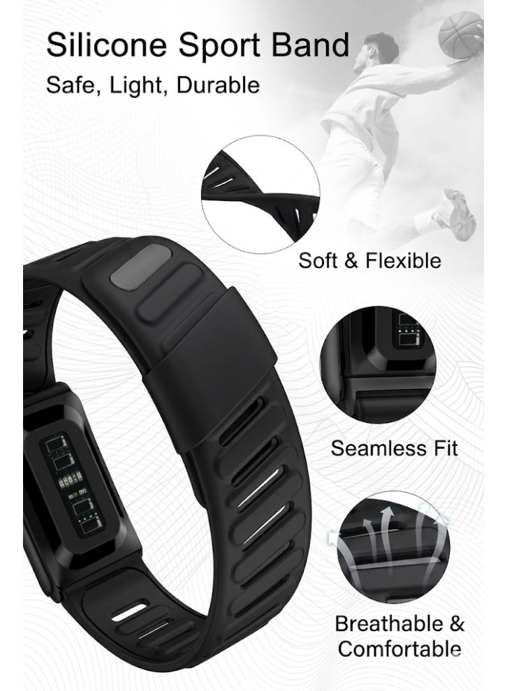 ZERO LIFESTYLE Silicone Sport Band Compatible with Whoop 5.0 Band Strap for Men and Women, Breathable and Waterproof Silicone Wristband Compatible with whoop mg band, Replacement Wrist bands Straps for Whoop 5.0 - Image 5