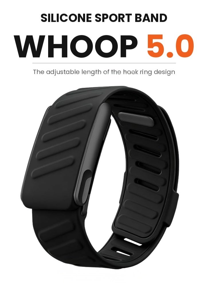 ZERO LIFESTYLE Silicone Sport Band Compatible with Whoop 5.0 Band Strap for Men and Women, Breathable and Waterproof Silicone Wristband Compatible with whoop mg band, Replacement Wrist bands Straps for Whoop 5.0 - Image 2