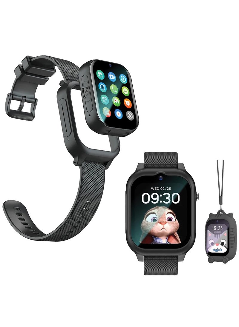 2025 4G Kids Smart Watch with Video Calling & GPS Tracker – IP67 Waterproof, 700mAh Long Battery, SOS Alarm, Two-Way Call, 1.83" HD Screen, Child Safety Smartwatch with SIM Card Support – Perfect Gift for Boys & Girls