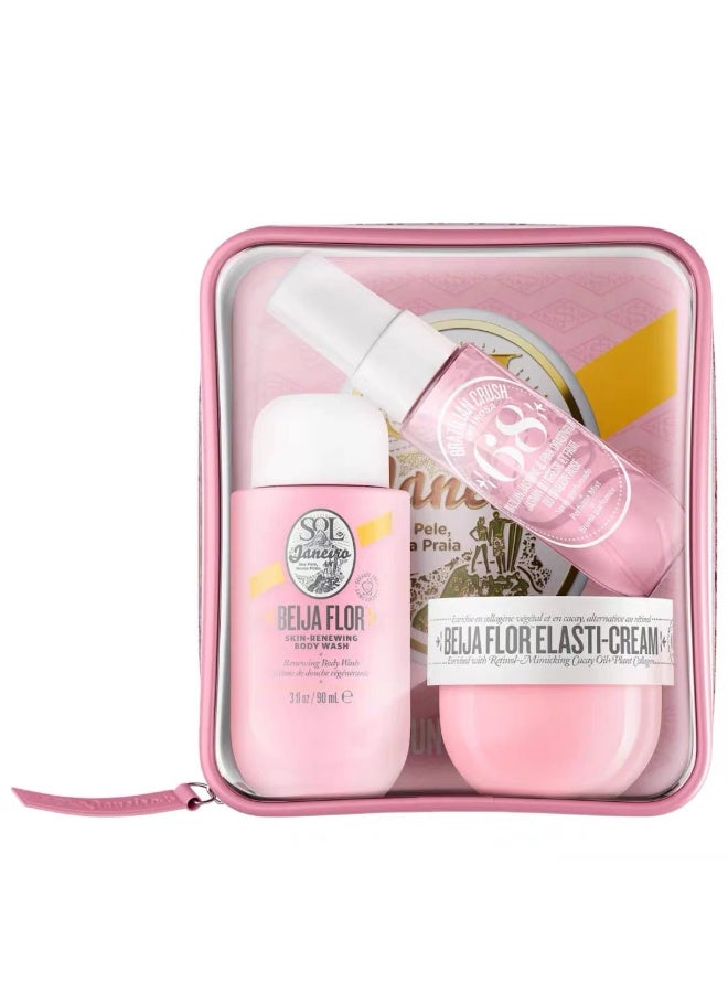 سول دي جينيرو Brazilian Crush Cheirosa 68 Travel Kit (غسيل الجسم 90 مل + لوشن الجسم 50 مل + ضباب العطور 30 مل)