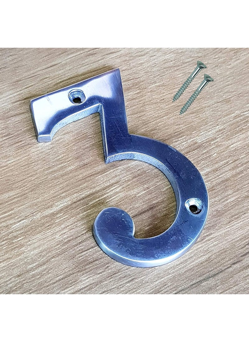 ESPLANADE eSplanade Aluminium House Hotel Door Number Plaque Numeric Numerical Digit 3 Three 09 Numbers 4 Inches  - Image 2