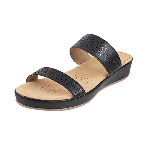 Mochi Womens Synthetic Black Comfort (Size (5 UK (38 EU)) - Image 1