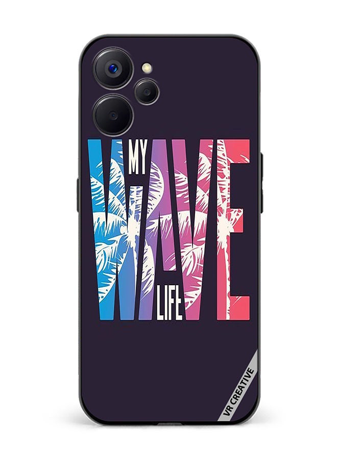 VR CREATIVE Protective Case Cover For Realme 10 5G Wave Design Multicolour - Image 1