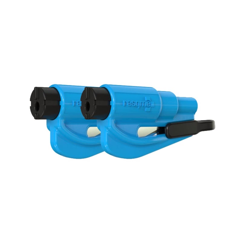 resqme, Inc. 04.100.02 resqme The Original Keychain Car Escape Tool, Made in USA, adult-unisex (Blue) - Pack of 2 - Image 1