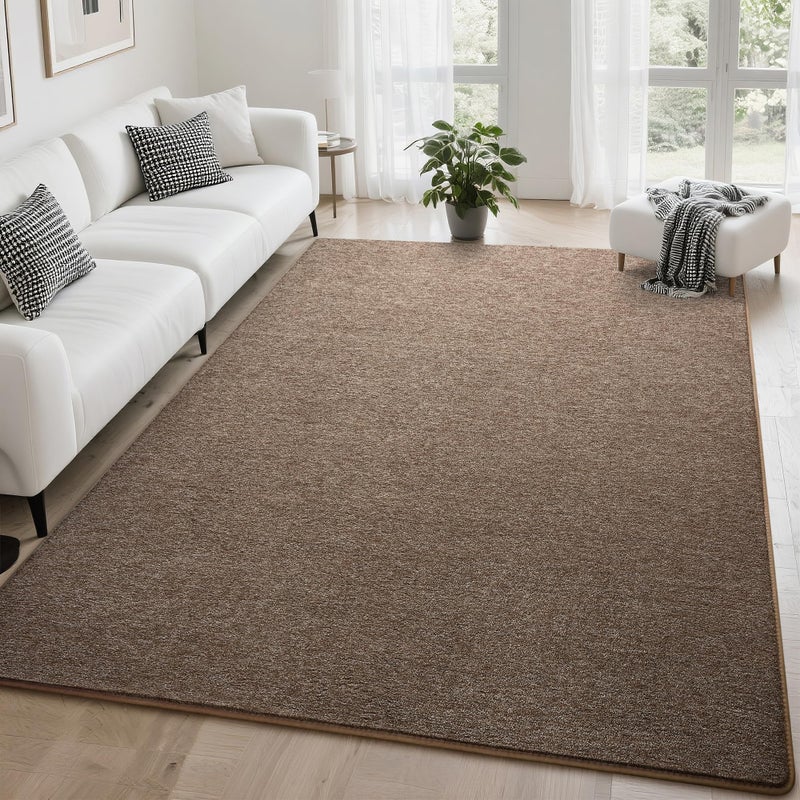 Tepook Soft Area Rug for Living Room Bedroom 5x7 Brown Rug Memory Foam Carpets Washable Modern Indoor NonSlip Minimalist Shag Rugs for Boys Girls Room Dorm Home Decor - Image 2