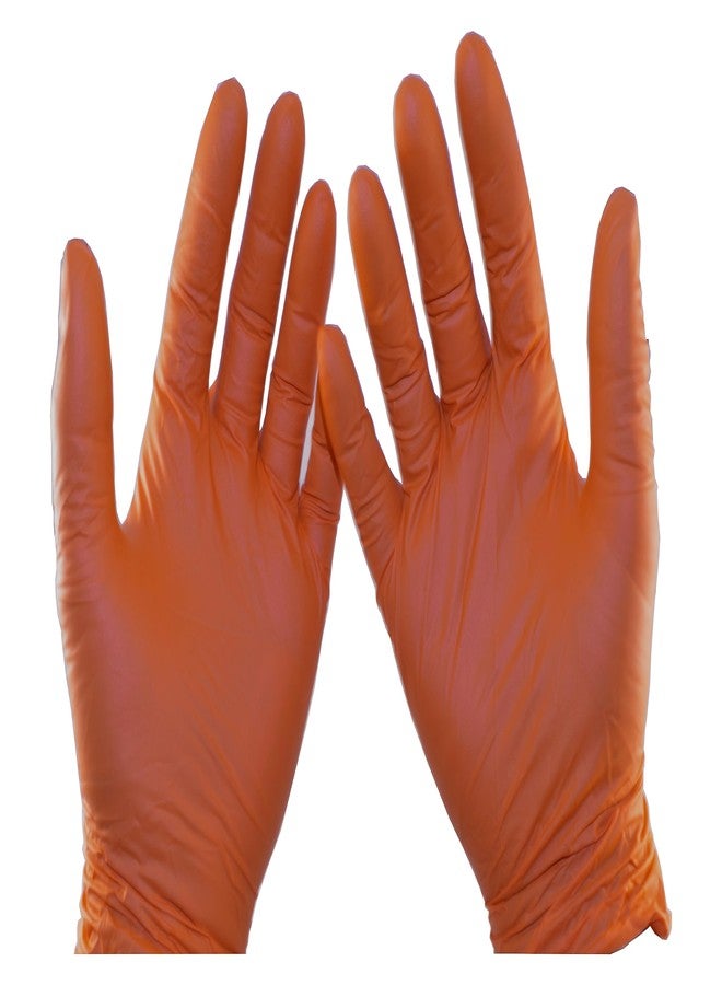 Black Mamba Orange Mamba Super Strong Nitrile 100 Glove Box Textured Grip (Large) - Image 5