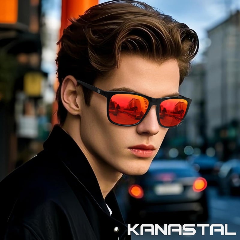 KANASTAL Polarized Sunglasses for Men Women, Classic Square Sports Sun Glasses Driving, Fashion Shades for Womens UV400 Protection Fishing Outdoor Cycling Activities - Image 2