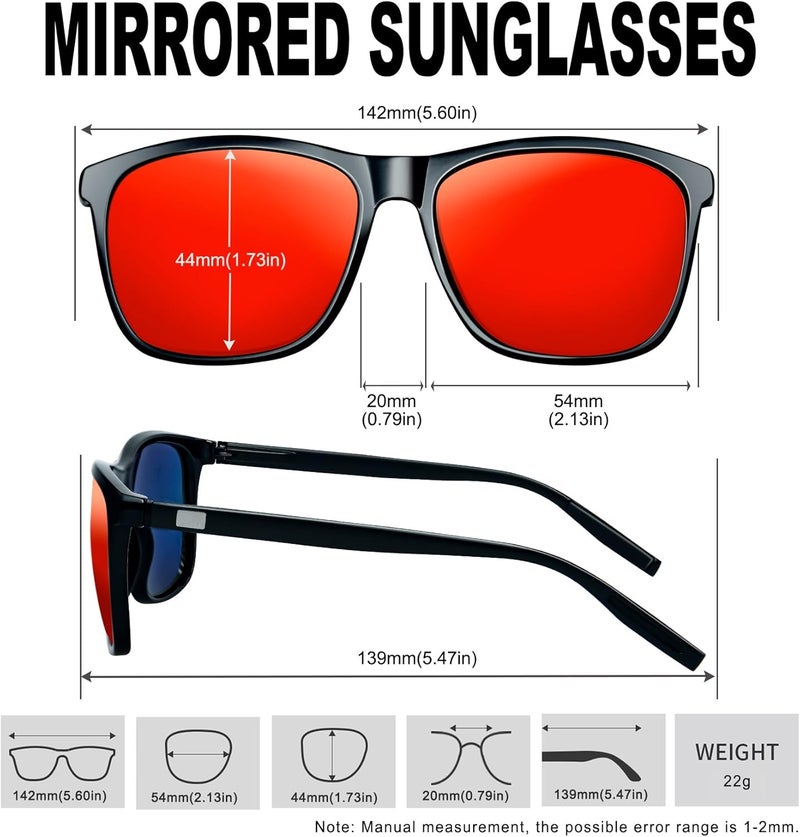 KANASTAL Polarized Sunglasses for Men Women, Classic Square Sports Sun Glasses Driving, Fashion Shades for Womens UV400 Protection Fishing Outdoor Cycling Activities - Image 5
