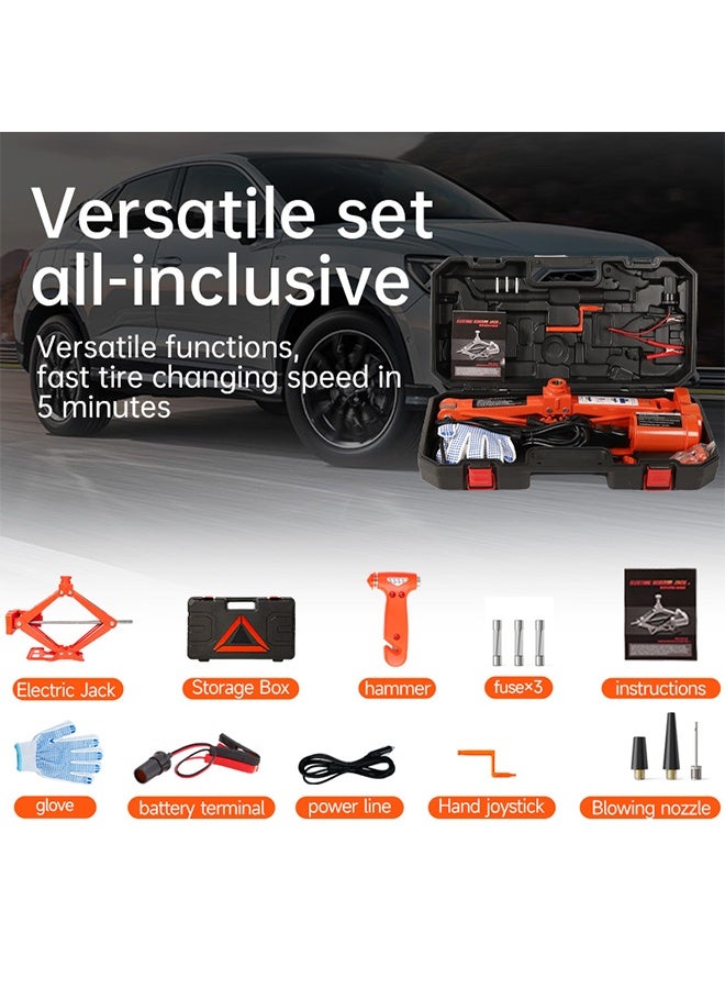 MEDNEST 5 Ton Car Electric Jack Hydraulic Floor Lift Scissor Jack Stands Repair Automotive - Image 2